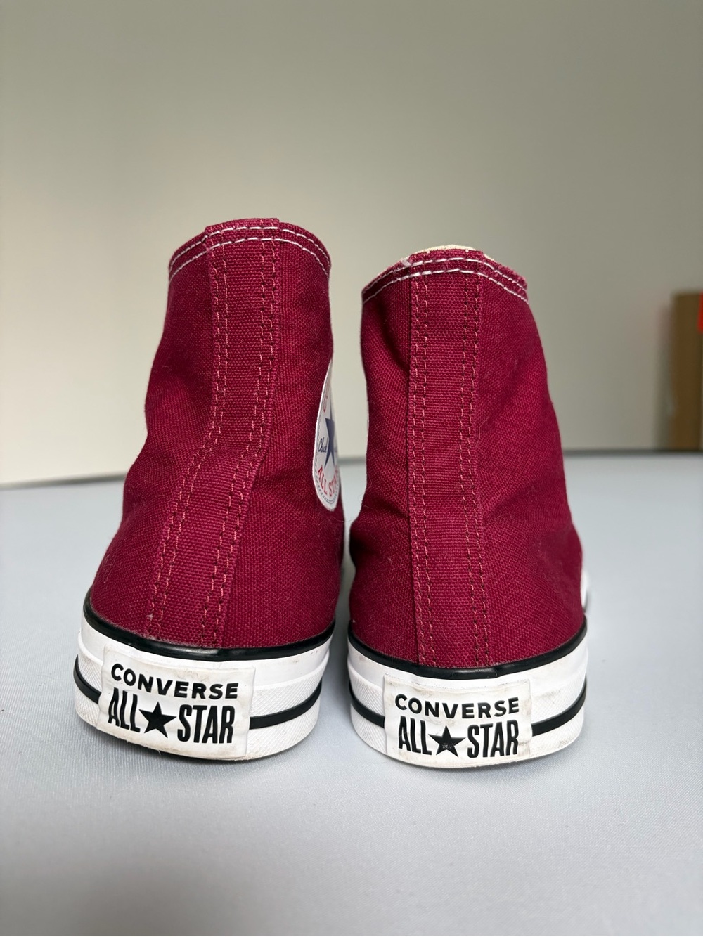 Converse Chuck Taylor All Star High Top Burgundy Sneakers Women’s 9 Men’s 7 EU40 - Picture 6 of 8